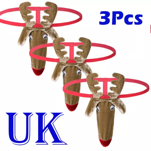 Freebily UK Mens 3Pcs Funny Reindeer Pattern G-string Christmas Xmas G-string