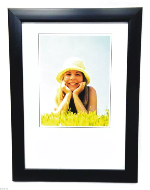 1pc Picture Photo A4 Frame Certificate Frames BLACK Standing or Wall Hanging new