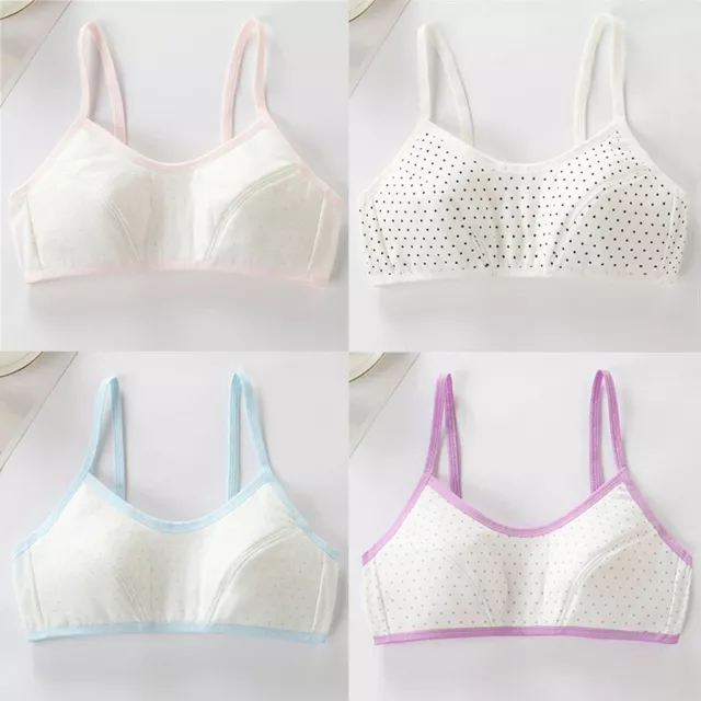 Teenage Bra Cotton Comfort Girls Underwear Crop Tops Kids Soft Breathable