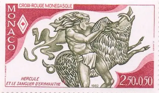 Monaco #YT1342 MNH 1981 Hercules Heracles Erymanthian Boar [B102]