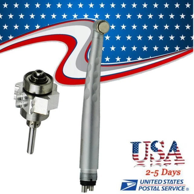Dental High speed Air turbine handpiece 3 spray 4 hole push button Type