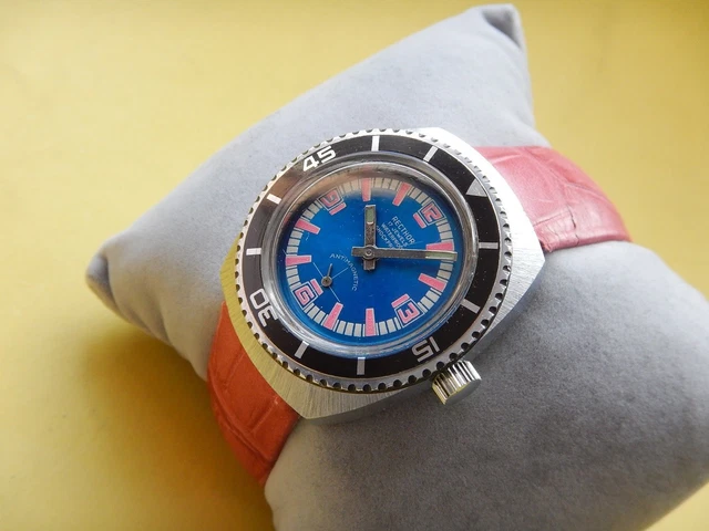 Montre Vintage Helvis Carrée - Fin Années 50 - Mécanique Manuelle, Dorée - Révisée, Garantie 2 Ans