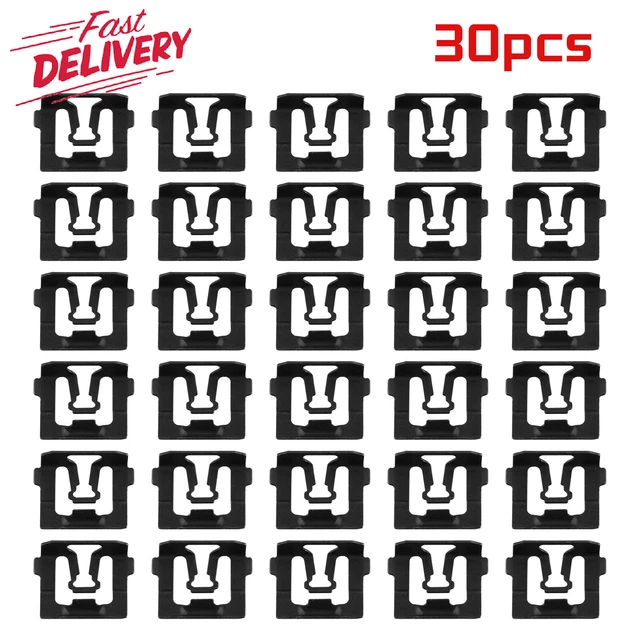 FORD F100 F150 F250 F350 Windshield Trim Molding Clips 30 pcs 026