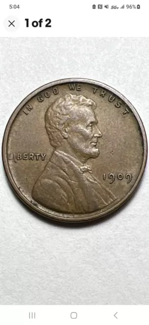 1909 VDB Wheat Penny