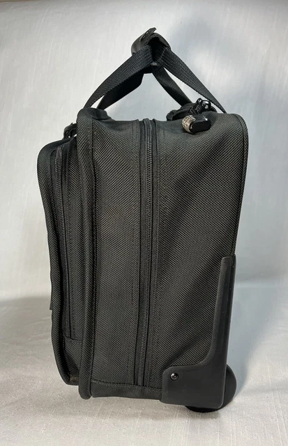TUMI Alpha Rolling Laptop Briefcase Bag Black Ballistic Nylon Luggage 2214D3 4