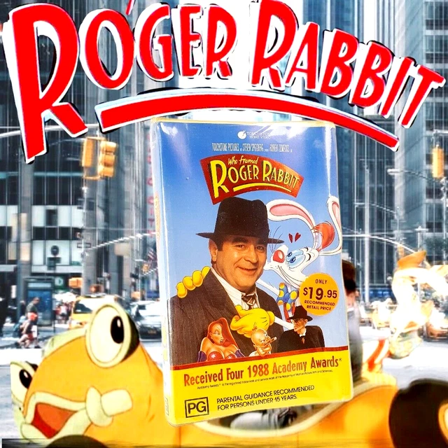 WHO FRAMED ROGER Rabbit VHS 1988 Bob Hoskins Touchstone Home Video $20. ...