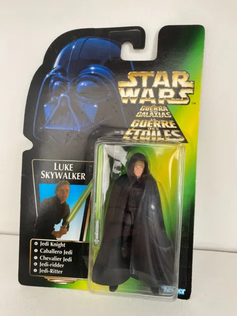 Star Wars Power Of The Force Luke Skywalker Jedi Knight Figure Verde Tri-Logo