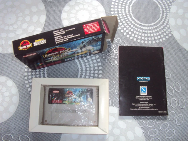 MINT Jurassic Park PART 2 : The chaos continue Complet VF Snes Super Nintendo 2