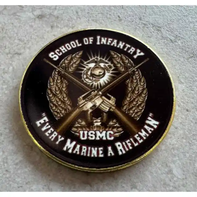 Marine Corps School of Infantry Challenge Coin, Camp Pendleton, CA USMC