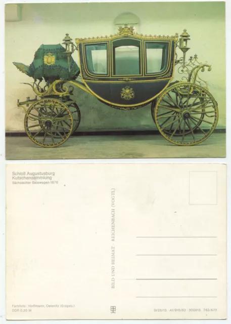 35274 - Augustburg Castle - carriage collection: gala car 1876 - old postcard