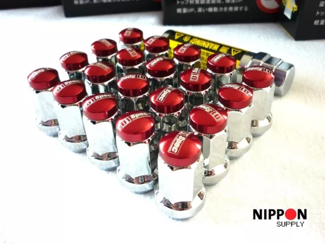 ROT *D1-SPEC* Stahl Radmuttern M12 x 1.25 Lug Nuts für Subaru Nissan