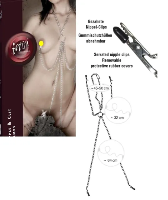 Fetiche bondage vaginal pinzas para pezones kit de pinzas para pezones de metal