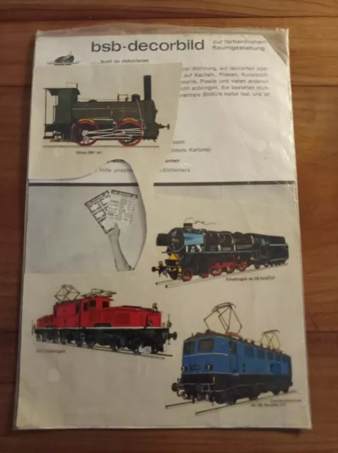 bsb Decorbild Eisenbahn Lok Vintage (4 von ursprünglich 6 Motiven)