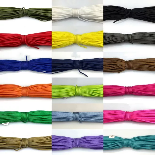 30M-60M Paracord Micro Cord 2mm Core Parachute Cord Tent Lanyard Rope Survival