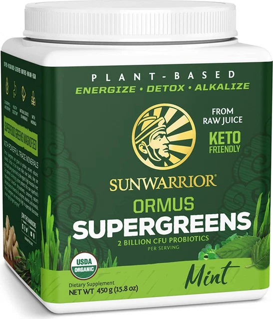 Ormus Super Greens de Sunwarrior, 90 porciones como nuevo
