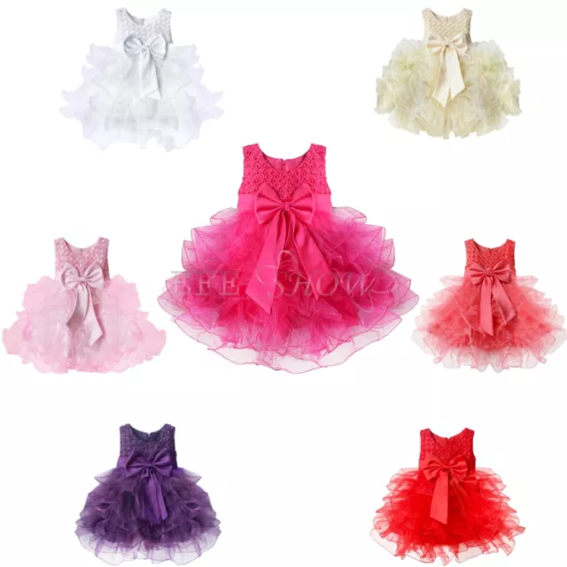 Vestidos de Princesa para Bébes y Niñas de Bautizo de Fiesta Varios Colores