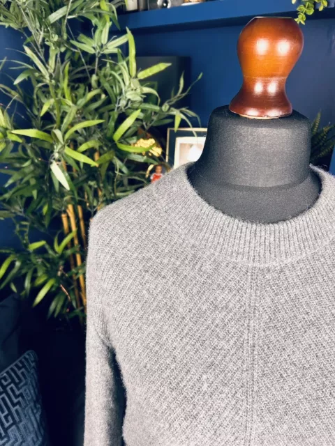 Rag & Bone 100% Cashmere Grey Crewneck Pullover Sweater Size Medium Womens
