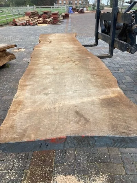 Solid English Oak Live Edge Plank Slab 3.6m x 700mm x 75mm All Sizes In Stock!