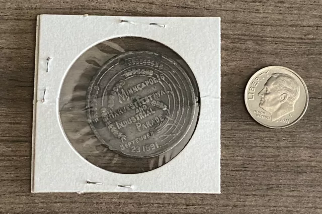 1891 Minneapolis Minnesota Harvest Festival & Industrial Parade Token Coin