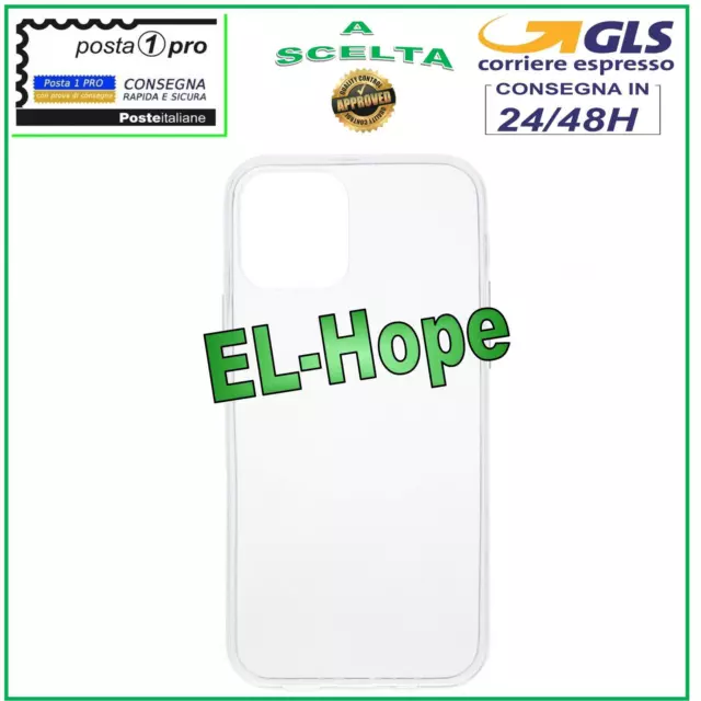 Custodia Protettiva Case Cover Trasparente Per Apple Iphone 12 Bumper Tpu Gel