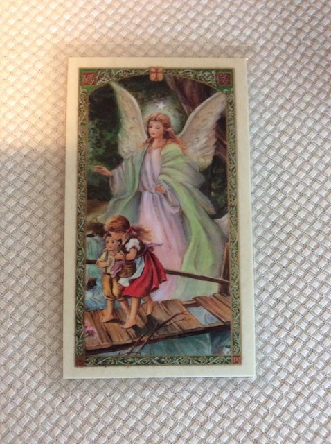 Prayer to Your Guardian Angel Laminated Card NEW Catholic