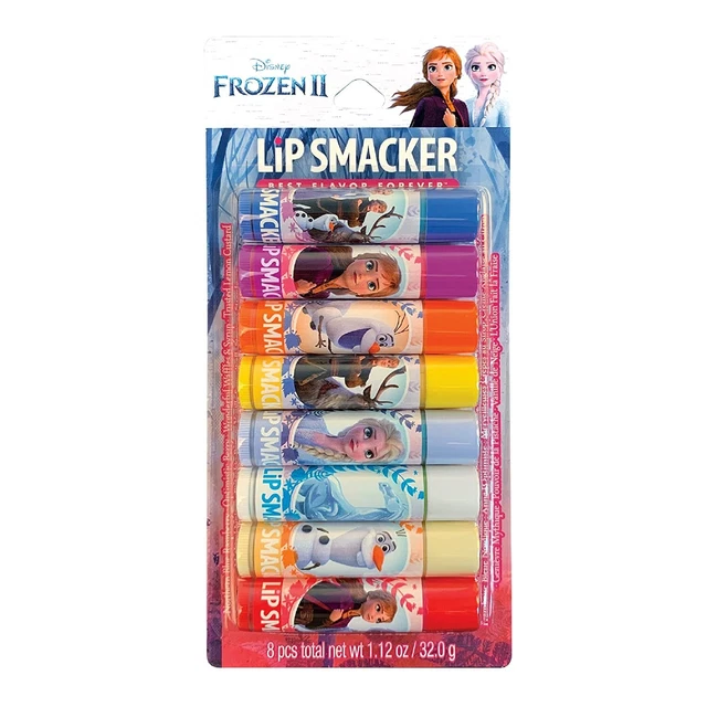Lip Smacker Disney Frozen 2 Flavored Lip Balm Party Pack 8 Count, Clear, For Kid