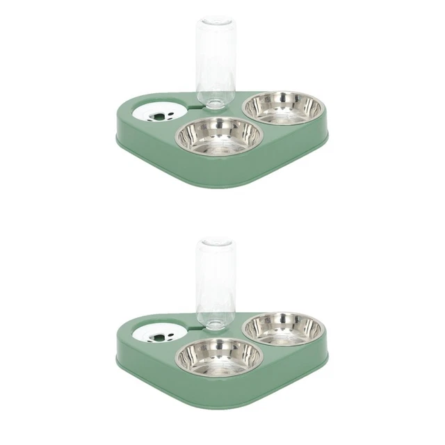2 Count Pet Drinking Basin Doggie Food Bowl Food Bowl Cat Food