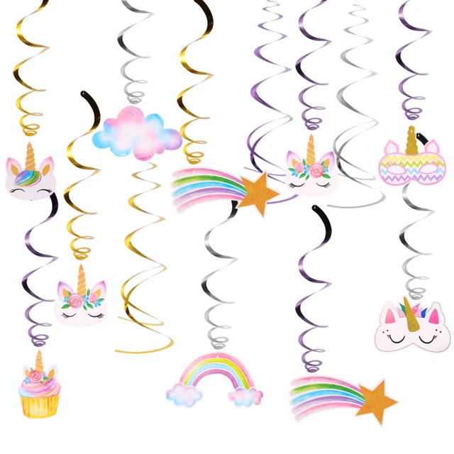30 PCS Guirlandes Tourbillons Suspendus Cœur Or Rose - Décoration Fête Saint Valentin, Anniversaire, Mariage (2 Styles)