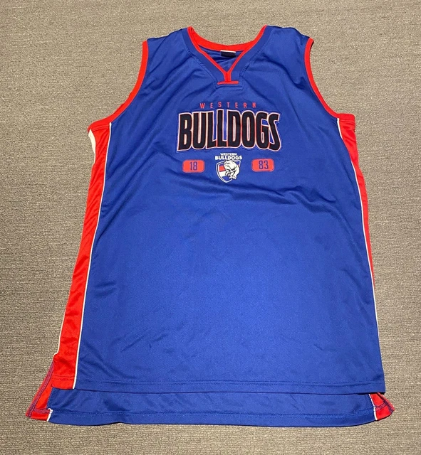 Western Bulldogs Basketball Jersey Mens Size 3XL XXXL AFL 1883 Singlet Top Tank