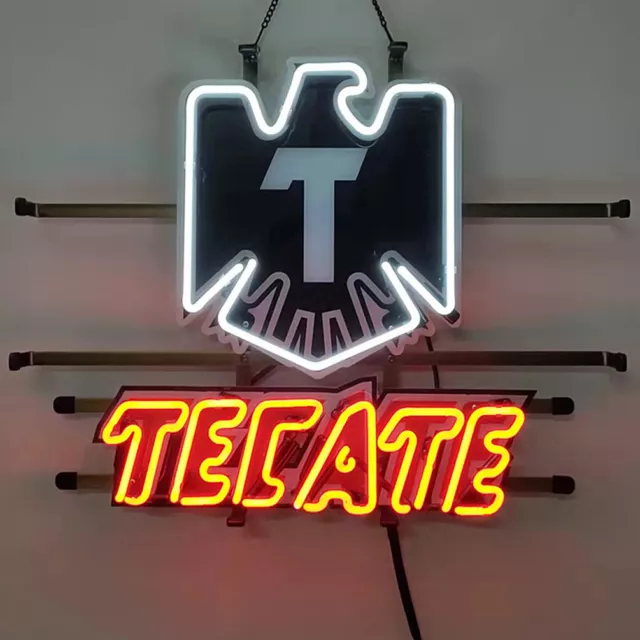Tecate Neon Sign Beer Bar Pub Wall Decor With HD Printing Artwork Gift 19x15