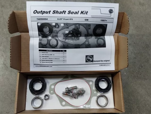 GM8.25IFS Axle Bearing & Seal Kit 4X4 Front Differential 1998+ Chevy 1500 Tahoe