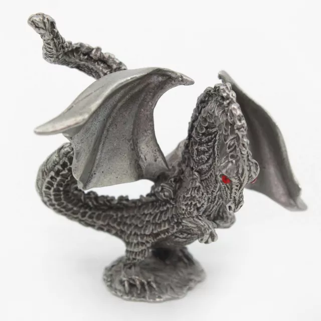 1990 PEWTER RAWCLIFFE Dragon - 2" Metal Miniature Figurine