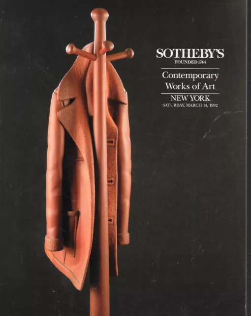 Sotheby's Contemporary Works of Art Auction Catalog 1992