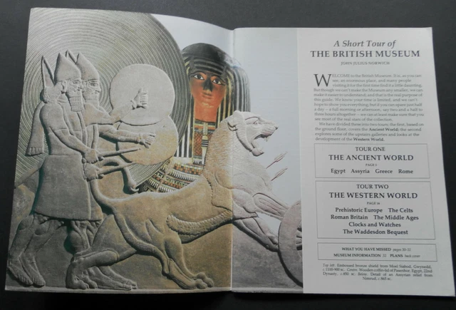 BRITISH MUSEUM SOUVENIR Guide-J.J.Norwich-1990-plus Museum Leaflet-Fine ...