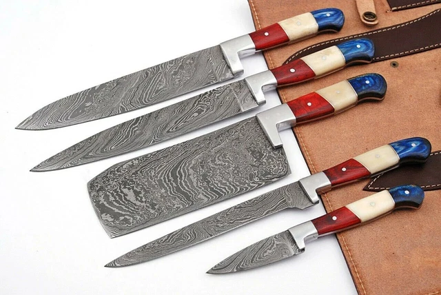 Custom Handmade Forged Carbon Steel Chef Knife Kitchen Knives Chef Set