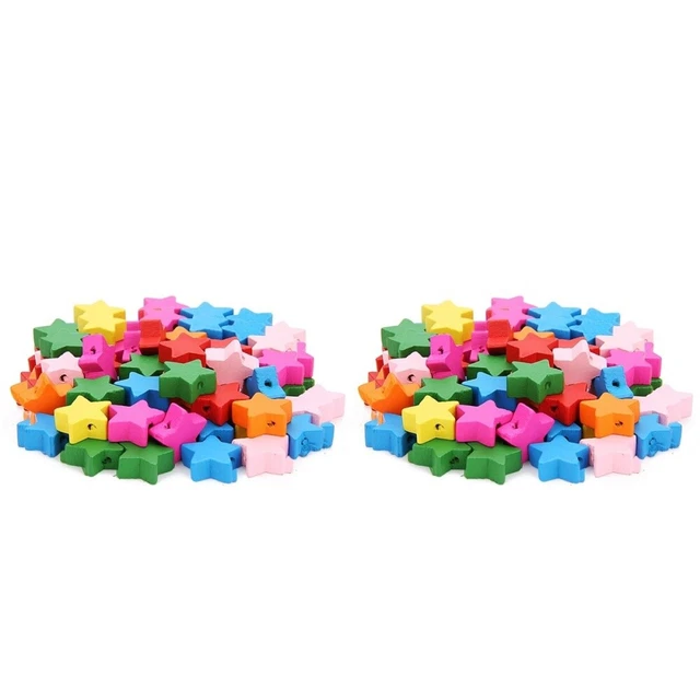 2x Perles pour la fabrication de collier Perles étoile Perles Bracelet