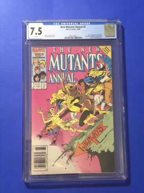 NEW MUTANTS ANNUAL 2  CGC 7.5 1ST APPEARANCE PSYLOCKE US Marvel X-men Comic 1986