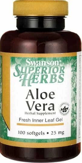 Aloe Aloe Vera 25mg 100 gélules SWANSON