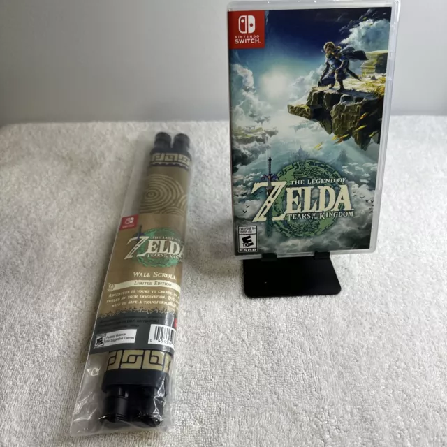 The Legend Of Zelda: Tears Of The Kingdom Nintendo Switch + Gold Wall ...