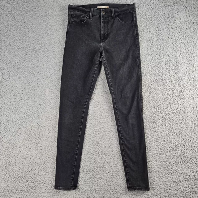 Levis Jeans Womens Size 30 Black Denim 720 High Rise Super Skinny