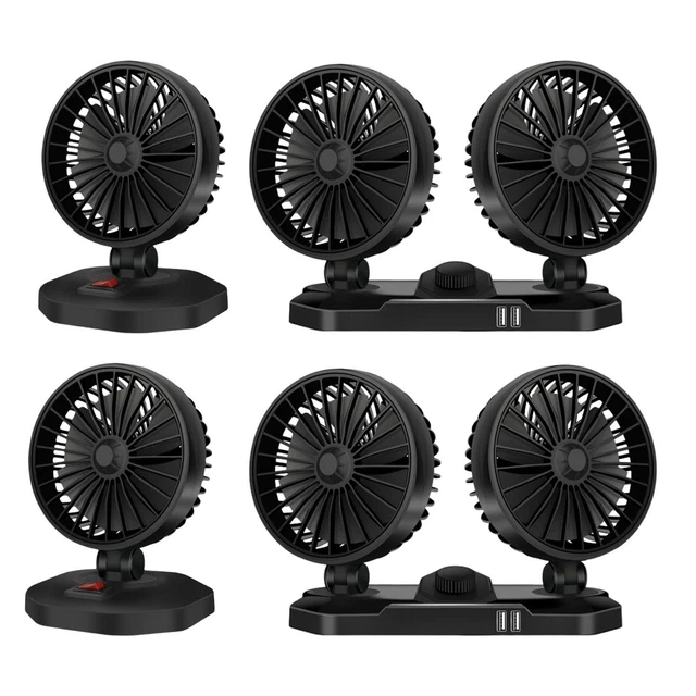Petit ventilateur de refroidissement de voiture électrique USB à faible bruit