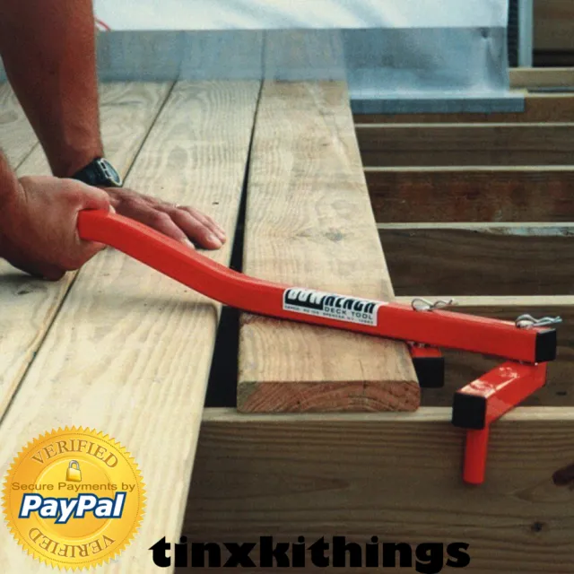 BoWrench Floor Decking Hand Tool Join Tongue Groove Wood Gap Builder Equipment