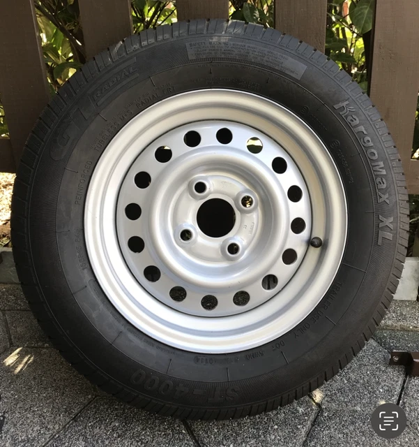 Reserverad mit Stahlfelge Wohnwagen/Anhänger/155R13-84N 4-Loch / VB (NEU)