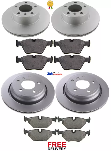 For Bmw 5 Series 525D E39 (2000-2003) Saloon Front & Rear Brake Discs & Pads New