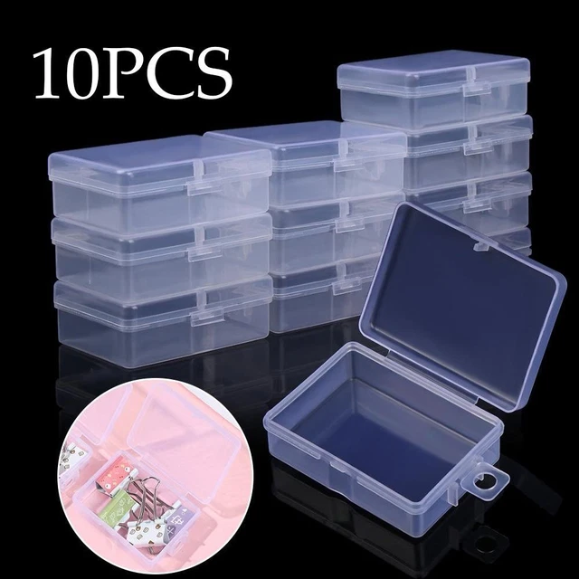 Transparent Jewelry Rectangle Storage Case Mini Boxes Container Packaging Box