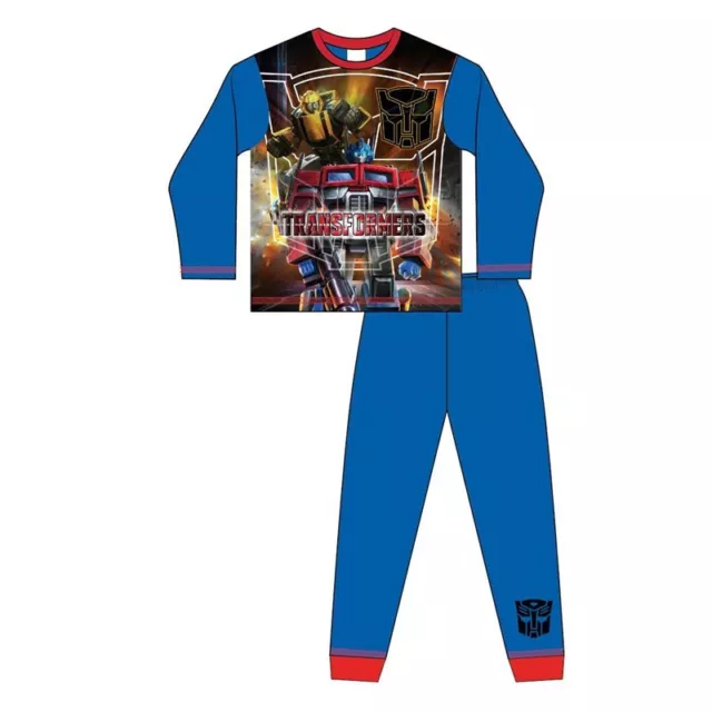 Boys Official Transformers Pyjamas Pajamas Pjs Boys Kids Children's Age 5 6 8 10