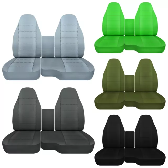 Front set Car seat covers Fits GMC Sonoma 94-04 Truck 60/40 seat with Console