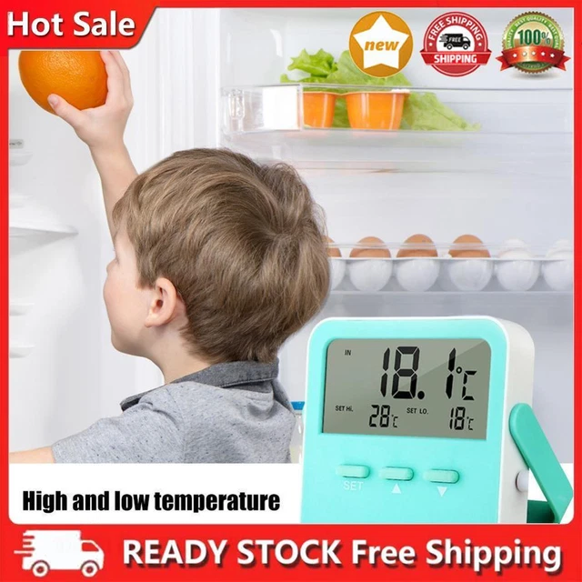Digital Alarm Thermometer, Convenient Indoor and Outdoor Thermometer, Moisture