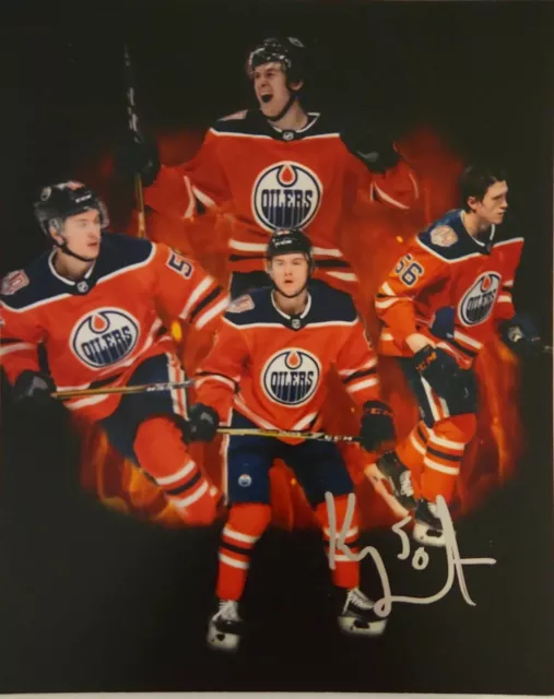 Edmonton Oilers Kailer Yamamoto Signed 8x10 NHL Photo COA