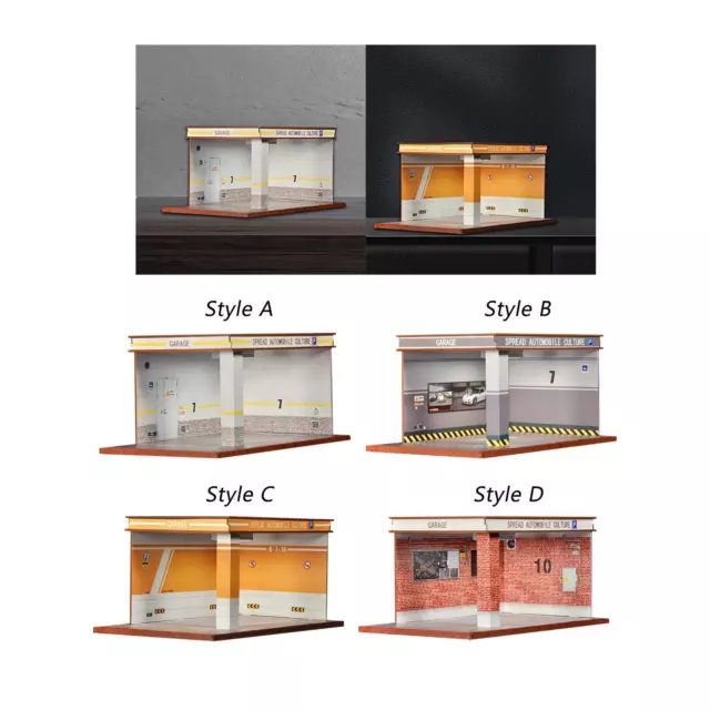 Vitrine de Parking 1/32, Garage de voiture modèle, Mini boîte de rangement de